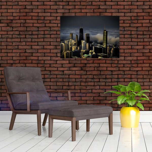 Slika grada u oblacima (70x50 cm)