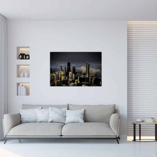 Slika grada u oblacima (90x60 cm)