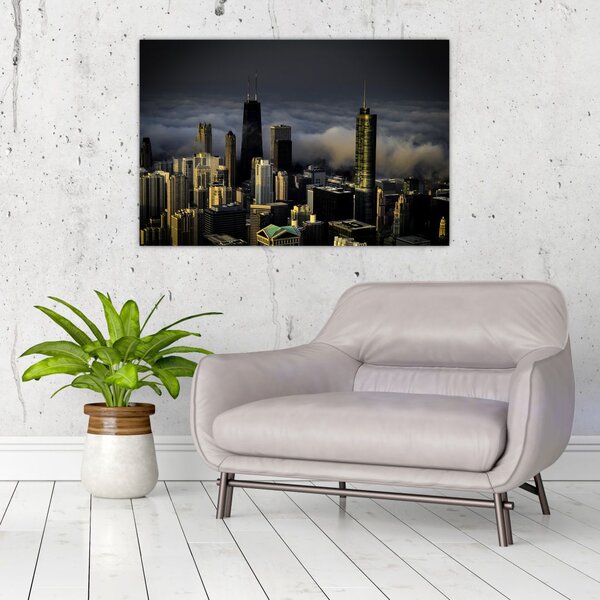 Slika grada u oblacima (90x60 cm)