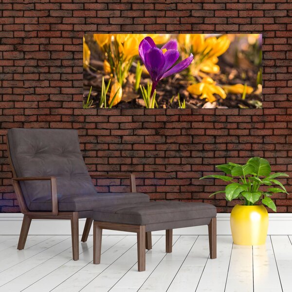 Slika ljubičastog cvijeta (120x50 cm)