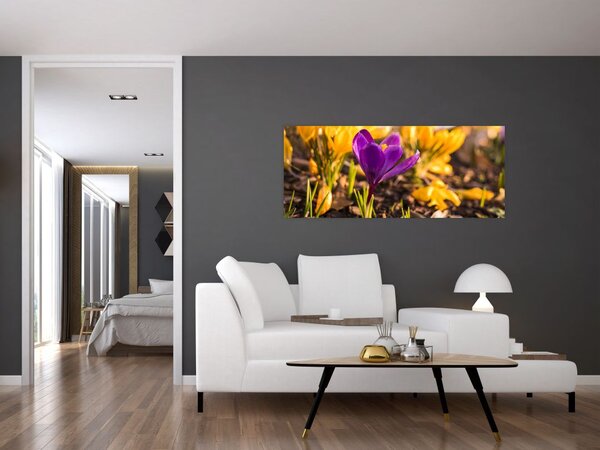 Slika ljubičastog cvijeta (120x50 cm)