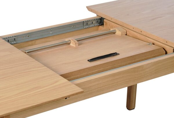 Proširiv blagovaonski stol s pločom stola u dekoru hrasta 95x190 cm Bari – Unique Furniture