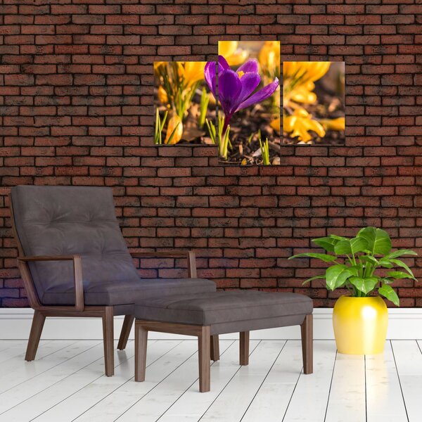 Slika ljubičastog cvijeta (90x60 cm)