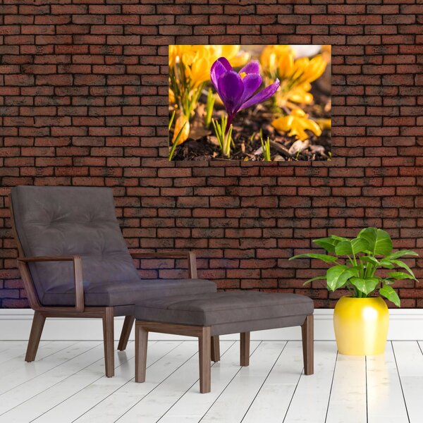 Slika ljubičastog cvijeta (70x50 cm)