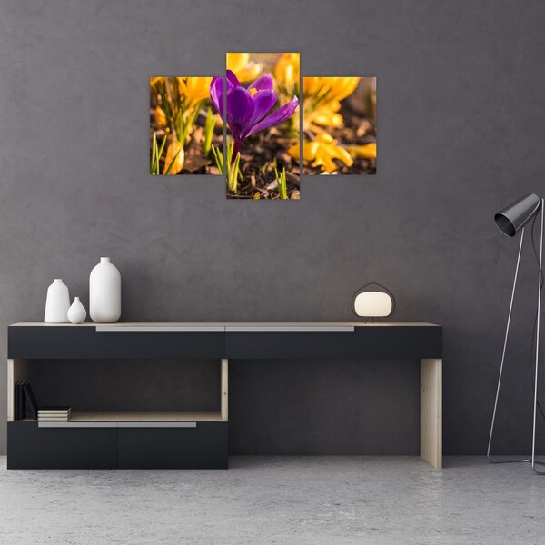 Slika ljubičastog cvijeta (90x60 cm)