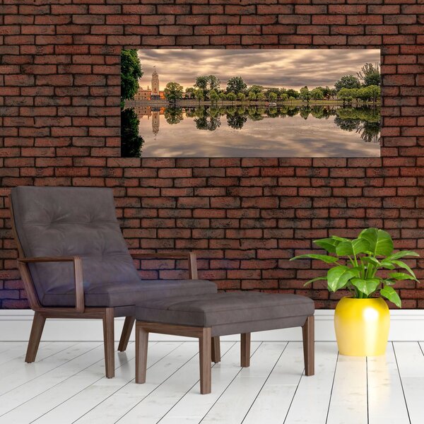Slika jezera i drveća (120x50 cm)