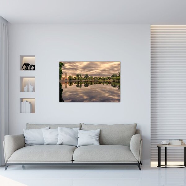 Slika jezera i drveća (90x60 cm)