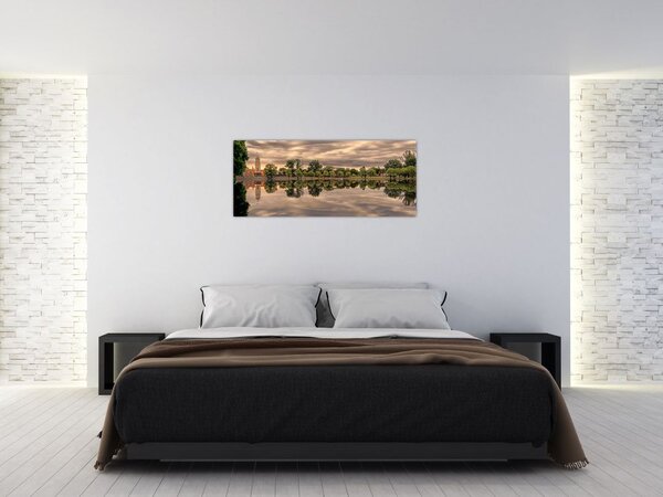 Slika jezera i drveća (120x50 cm)