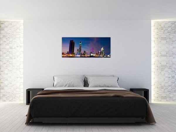 Slika noćnog grada (120x50 cm)