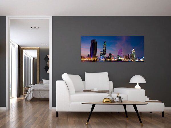 Slika noćnog grada (120x50 cm)