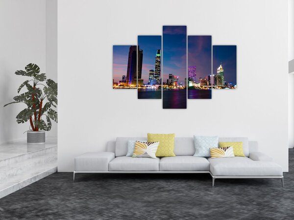 Slika noćnog grada (150x105 cm)