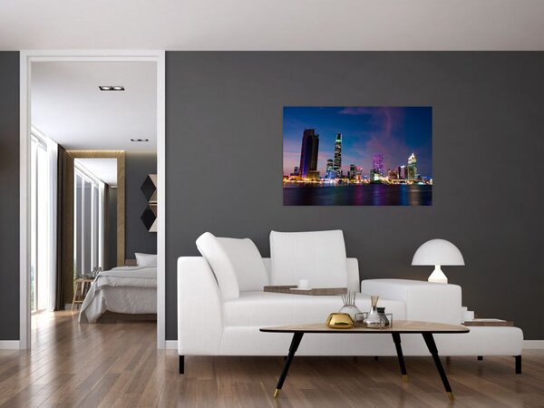 Slika noćnog grada (90x60 cm)