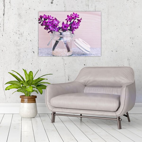 Slika ljubičastog cvijeća (70x50 cm)
