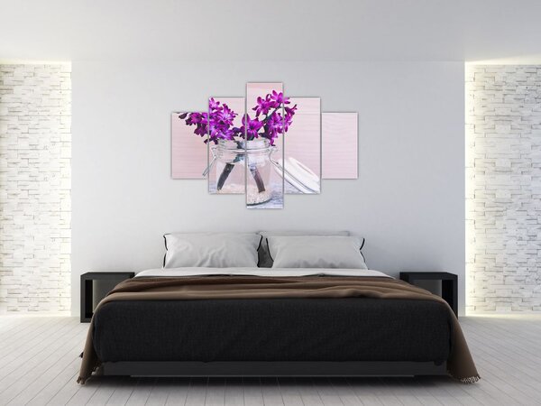 Slika ljubičastog cvijeća (150x105 cm)