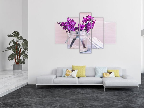 Slika ljubičastog cvijeća (150x105 cm)