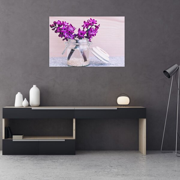 Slika ljubičastog cvijeća (90x60 cm)