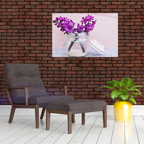 Slika ljubičastog cvijeća (90x60 cm)