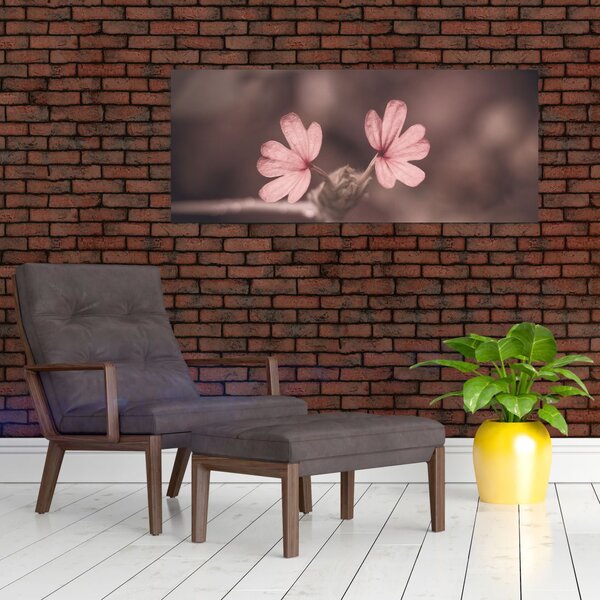 Slika ružičastog cvijeta (120x50 cm)