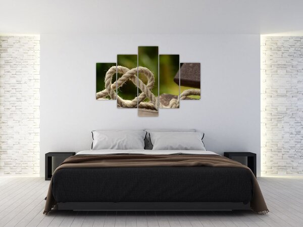 Slika srca od užeta (150x105 cm)