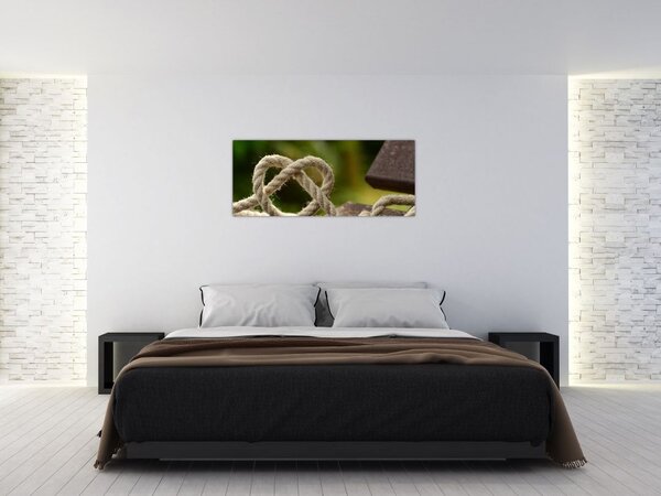 Slika srca od užeta (120x50 cm)