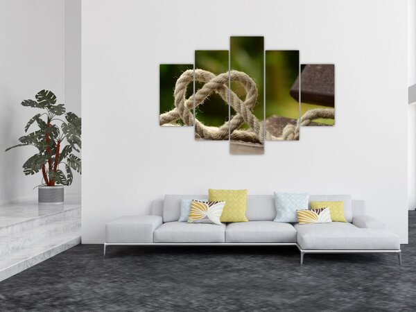 Slika srca od užeta (150x105 cm)