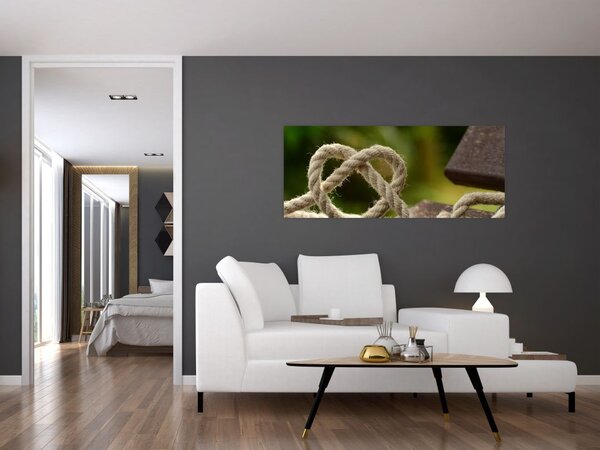 Slika srca od užeta (120x50 cm)