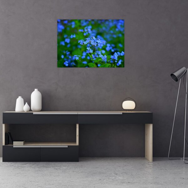 Slika plavog cvijeća (70x50 cm)