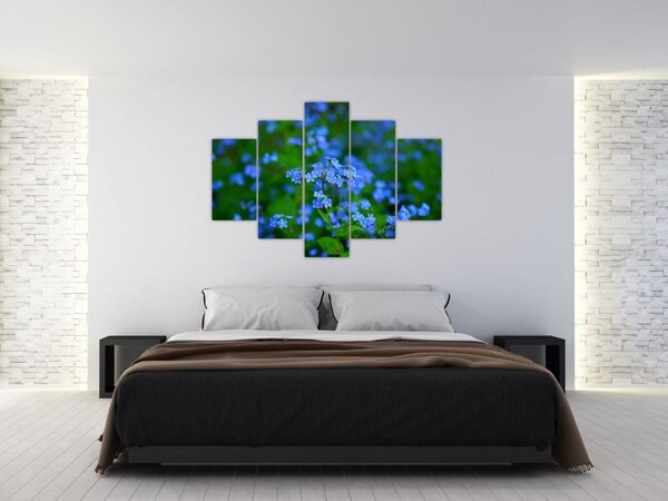 Slika plavog cvijeća (150x105 cm)