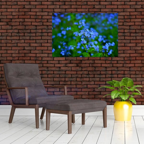 Slika plavog cvijeća (90x60 cm)