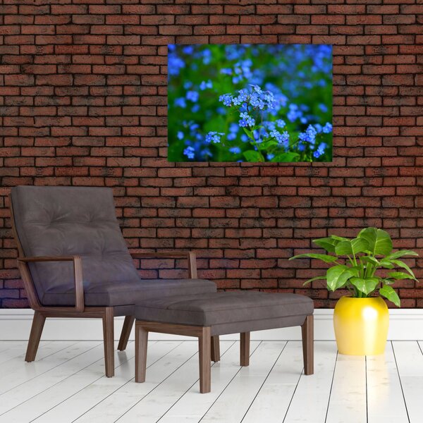 Slika plavog cvijeća (70x50 cm)
