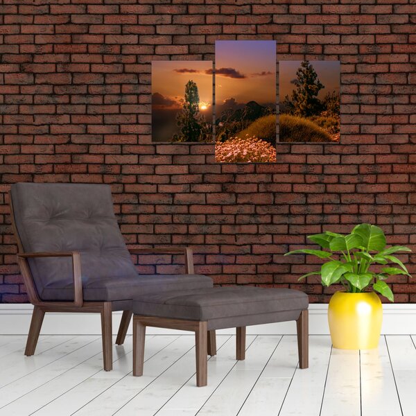 Slika prirode sa zalaskom sunca (90x60 cm)