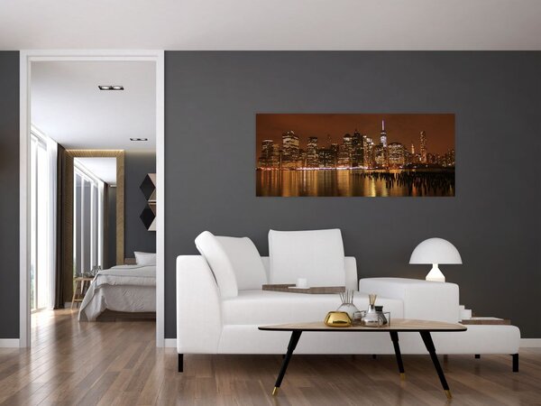 Slika noćnog grada (120x50 cm)