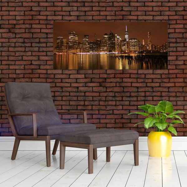 Slika noćnog grada (120x50 cm)