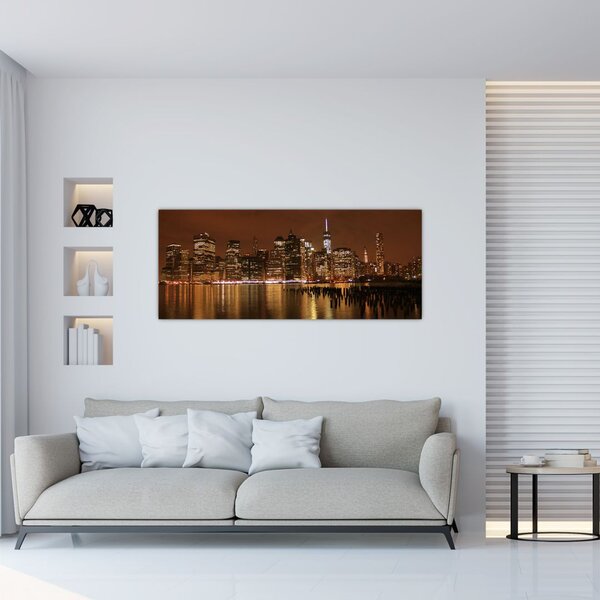 Slika noćnog grada (120x50 cm)