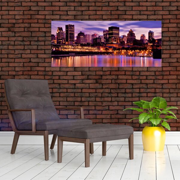 Slika noćnog grada (120x50 cm)