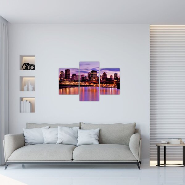Slika noćnog grada (90x60 cm)