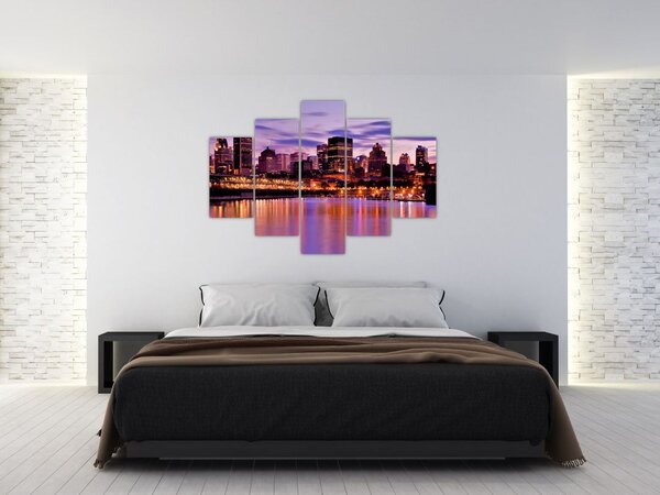 Slika noćnog grada (150x105 cm)