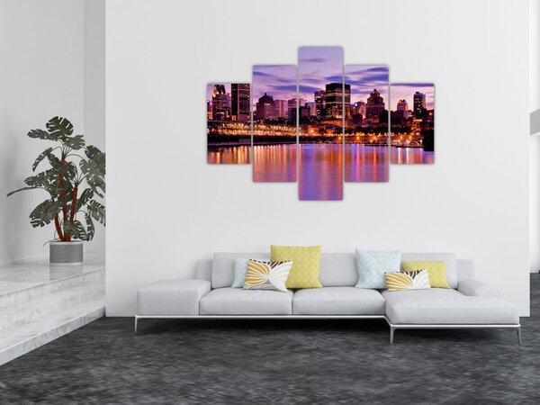 Slika noćnog grada (150x105 cm)