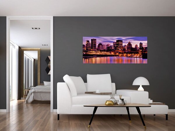 Slika noćnog grada (120x50 cm)