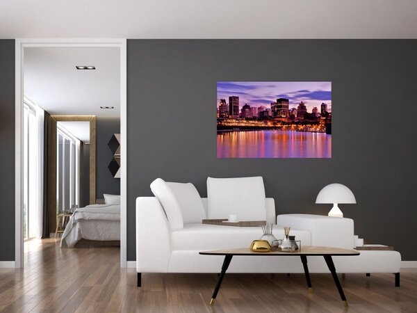 Slika noćnog grada (90x60 cm)