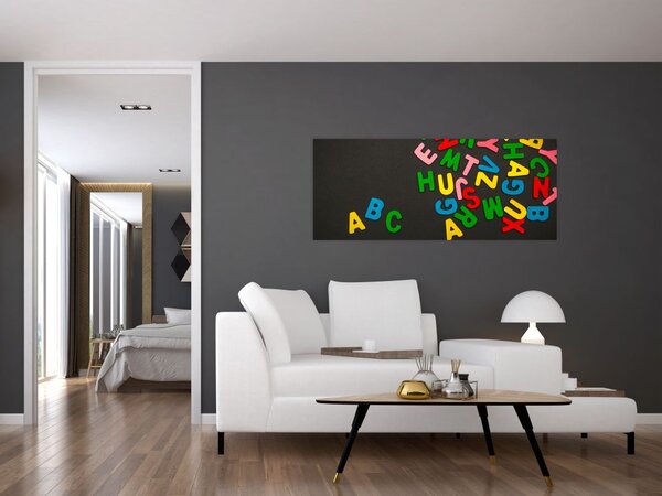 Slika - slova u boji (120x50 cm)