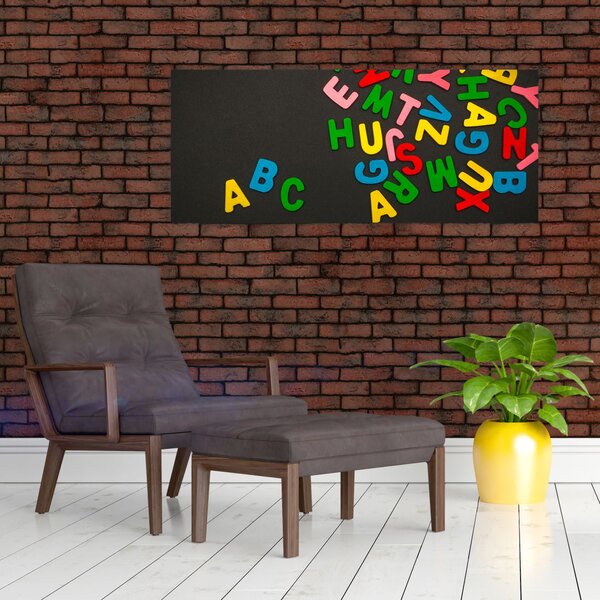 Slika - slova u boji (120x50 cm)