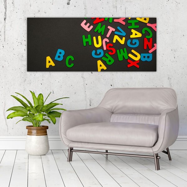 Slika - slova u boji (120x50 cm)