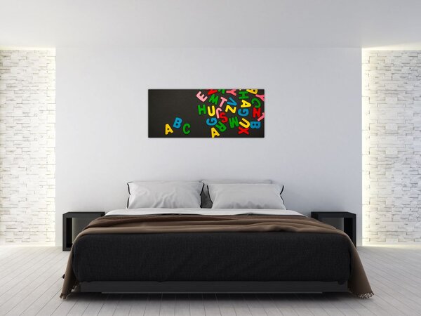 Slika - slova u boji (120x50 cm)