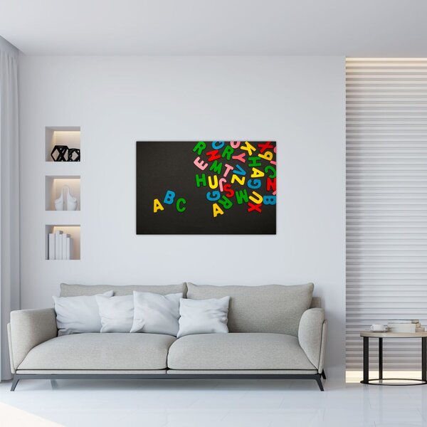 Slika - slova u boji (90x60 cm)