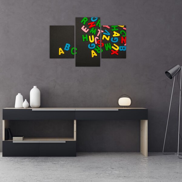 Slika - slova u boji (90x60 cm)