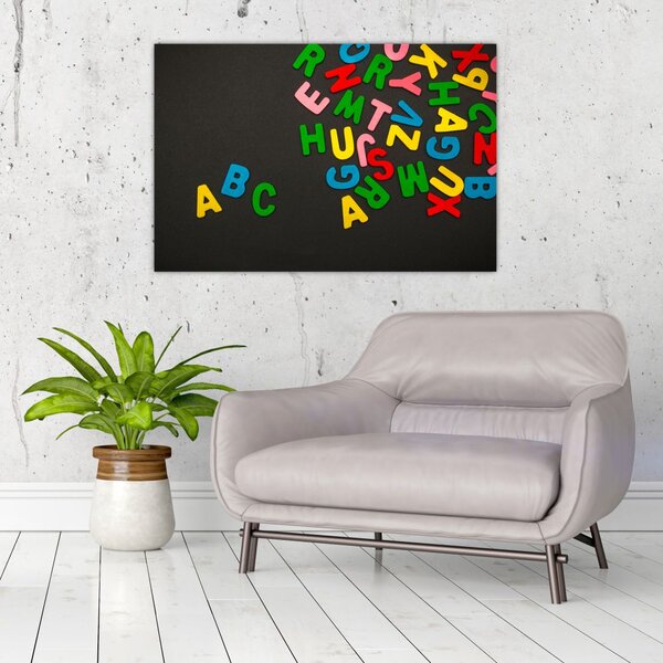 Slika - slova u boji (90x60 cm)