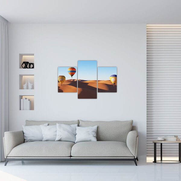 Slika - leteći baloni u pustinji (90x60 cm)