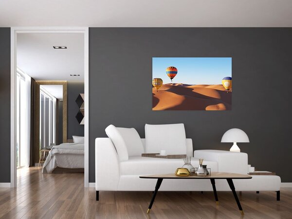 Slika - leteći baloni u pustinji (90x60 cm)