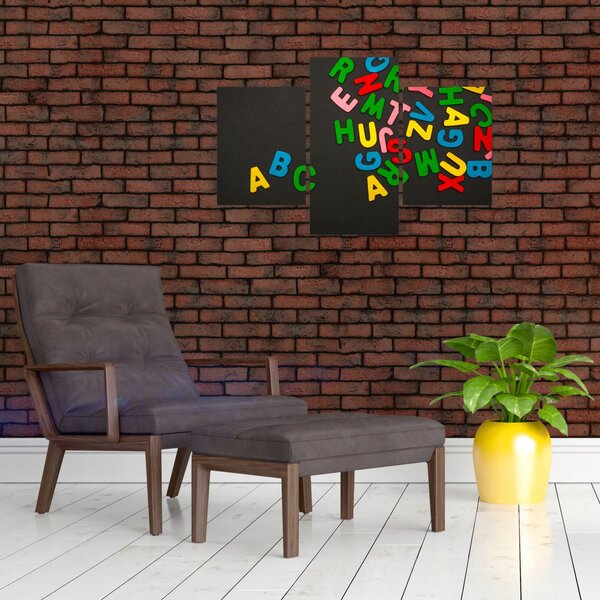 Slika - slova u boji (90x60 cm)